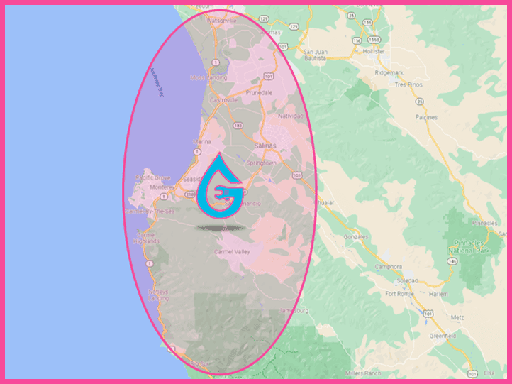 George Wilson's Plumbing service area — Monterey County